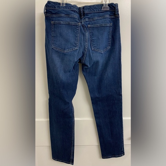 Banana Republic- Mid Rise Ankle-Dark Wash Straight Jeans - Size 27/4- inseam 26” - Picture 3 of 3